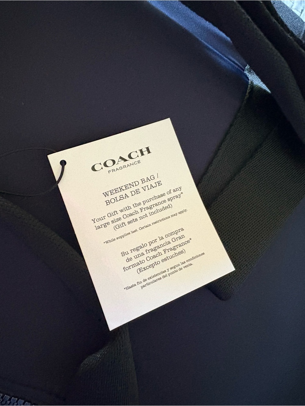 Coach Navy and Black Men’s Duffel Bag - Picture 3 of 5